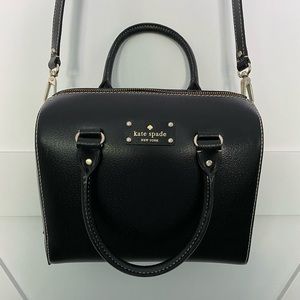Kate Spade Wellesley Alessa Black Satchel Purse